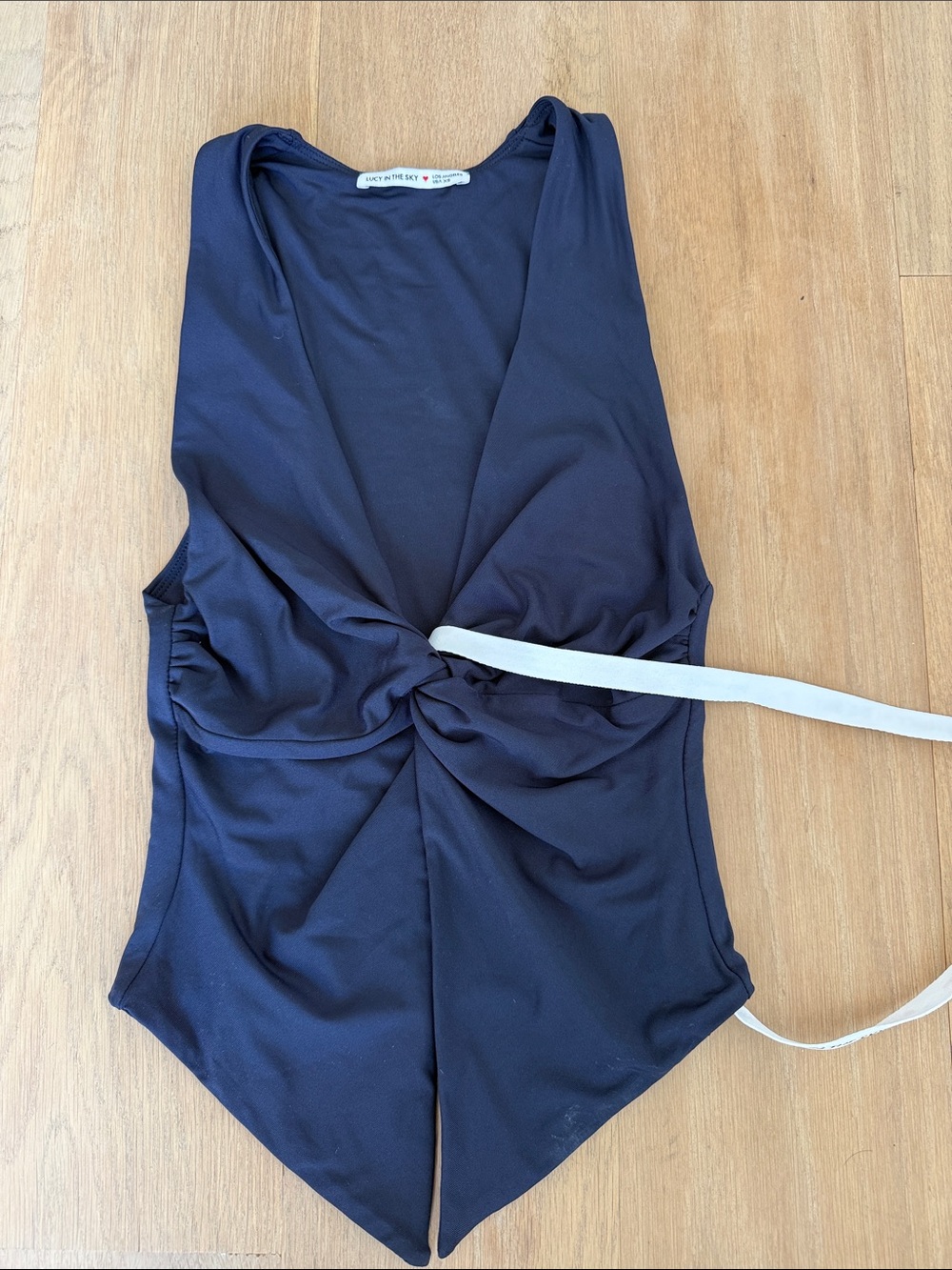 Lucy in the Sky Navy Scoop Top
